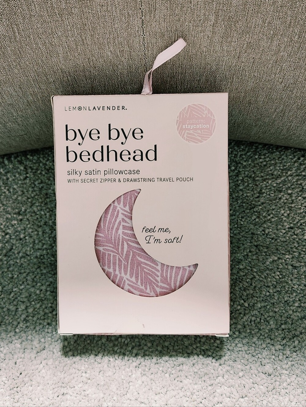 Bye Bye Bedhead Silky Satin Pillowcase with Travel‎ Pouch NIP